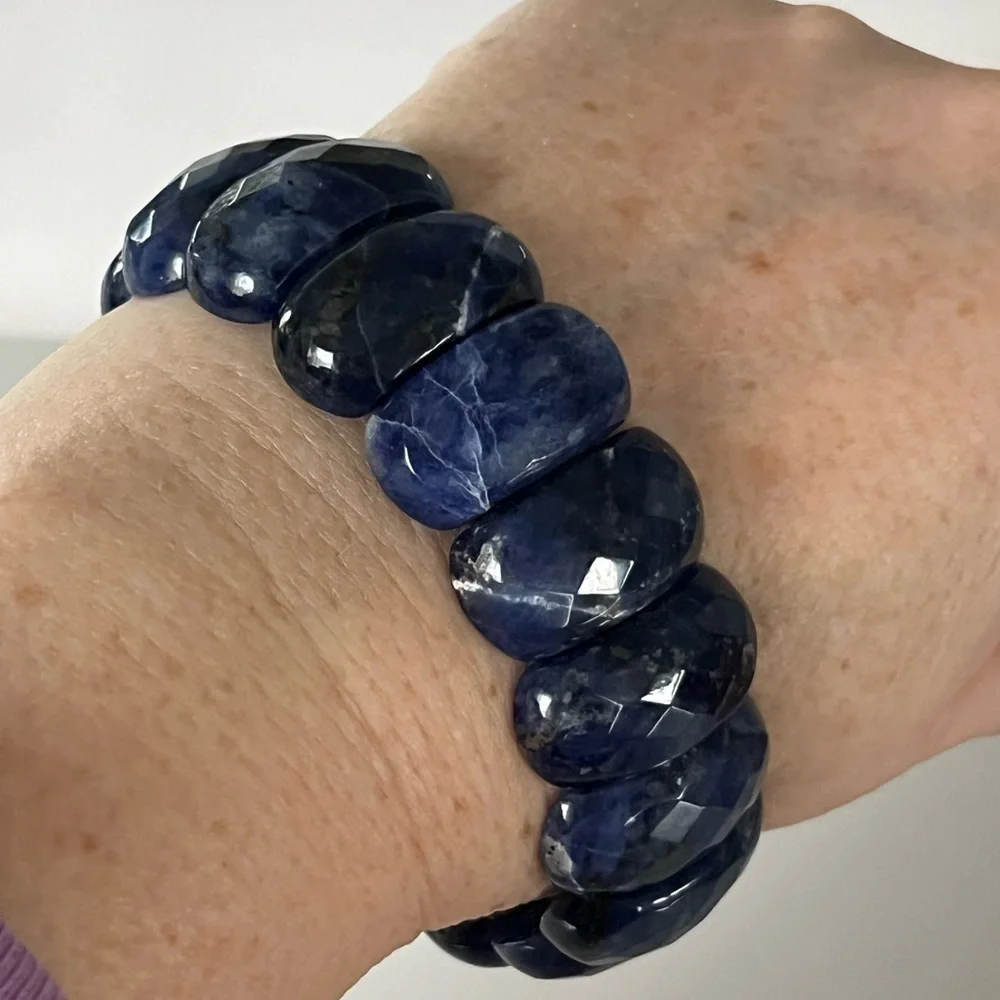 NATURAL SODALITE BRACELET | Dark Blue